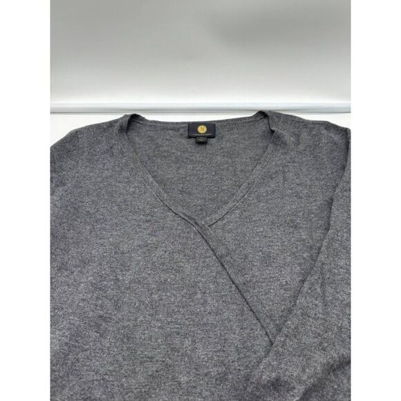 JM Collections Petite Button-Embellished Sweater, Charcoal Heather, Sz. PS - Picture 10 of 12